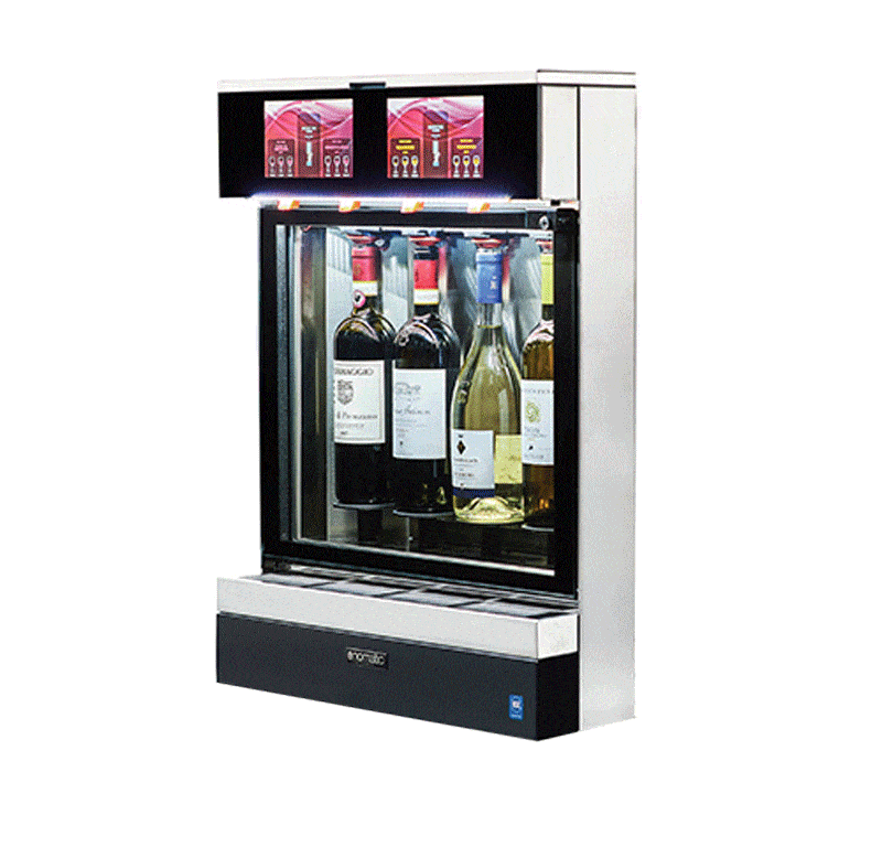 Unica 4 & 8R 1 Animated view of the Unica 4 and Unica 8R wine dispensers