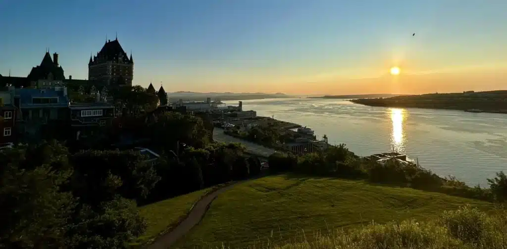 Self-Serve Wine by the Glass: Why Quebec Hotels Lead the Way 1 Quebec City at sunset, home of the first hotel to offer self-serve wine by the glass