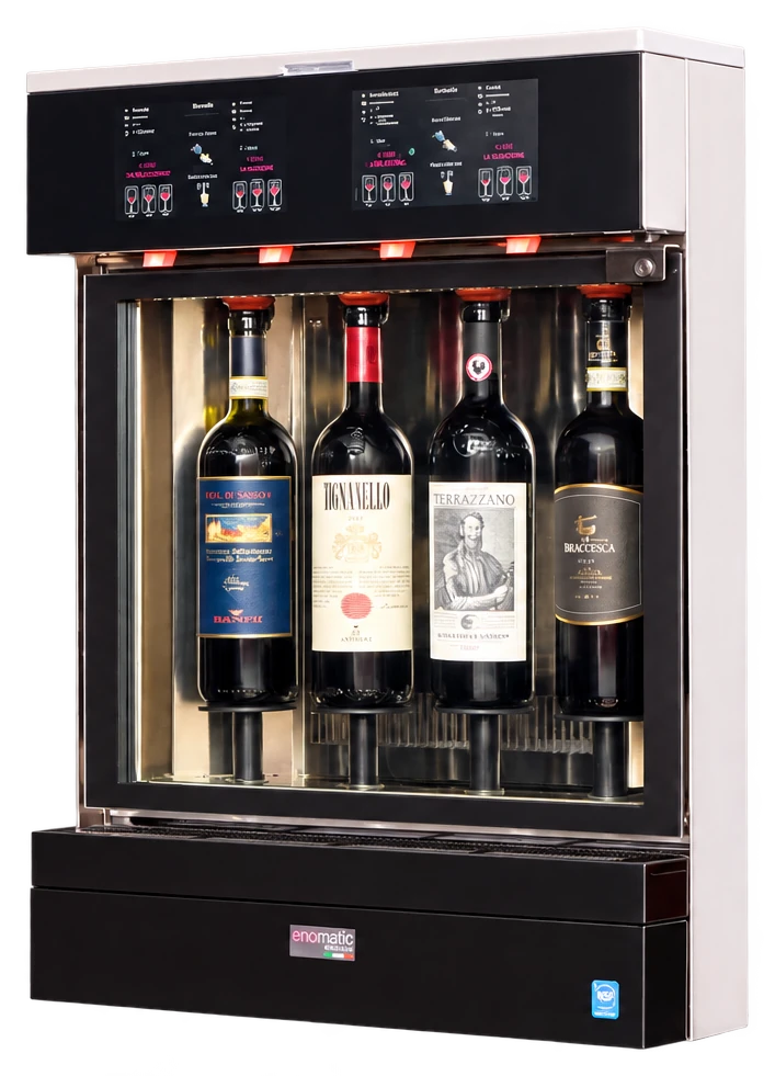 Enomatic — Shop Our Systems (EN-US) 7 Unica BlackCharm 4/r wine dispenser